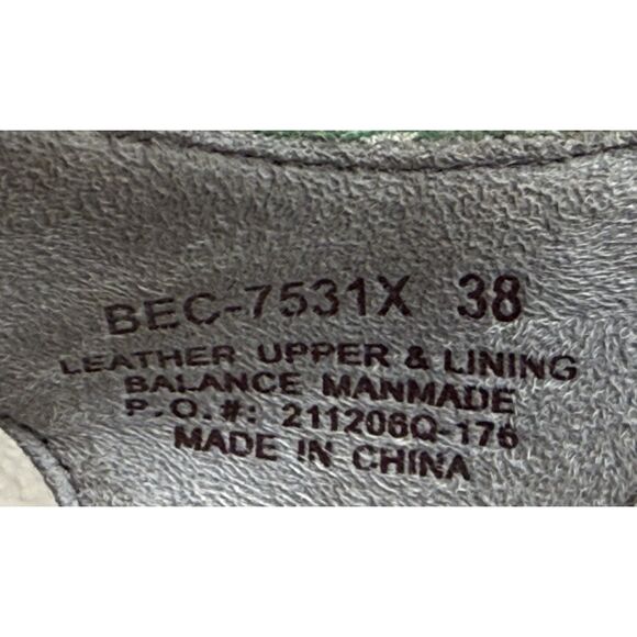 Alegria Beckie Sandals Size 38 8 8.5 Green Acres Floral Leather Platform Shoe - Picture 2 of 11